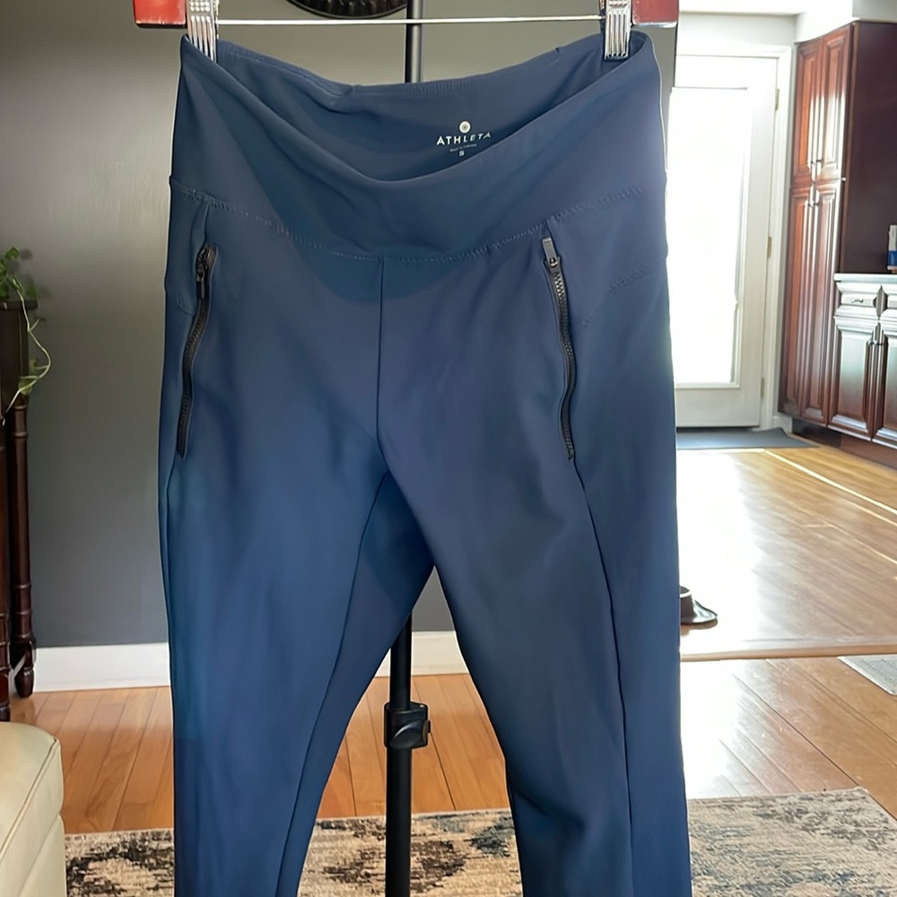 Athleta stellar navy blue tight size small
